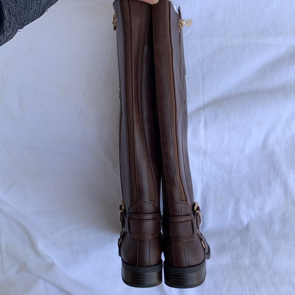 G by Guess women’s dark brown riding tall boots - NWOT - wide calf size 5M - Picture 11 of 17